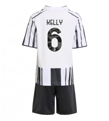 Juventus Lloyd Kelly #6 Hjemmebanetrøje Børn 2025-26 Kortærmet (+ Korte bukser)